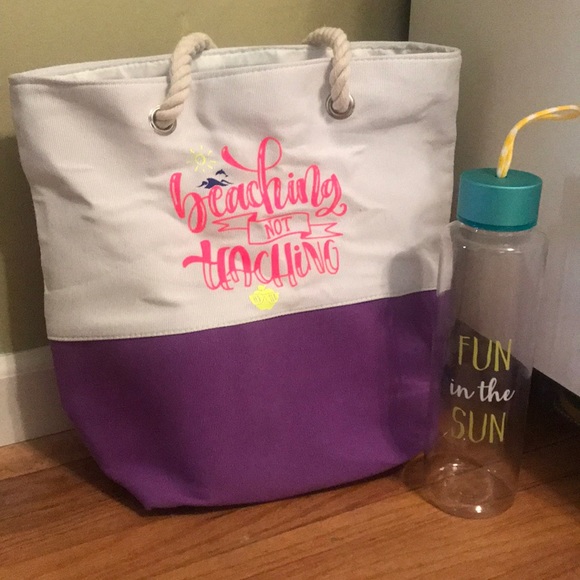 beaching not teaching bag